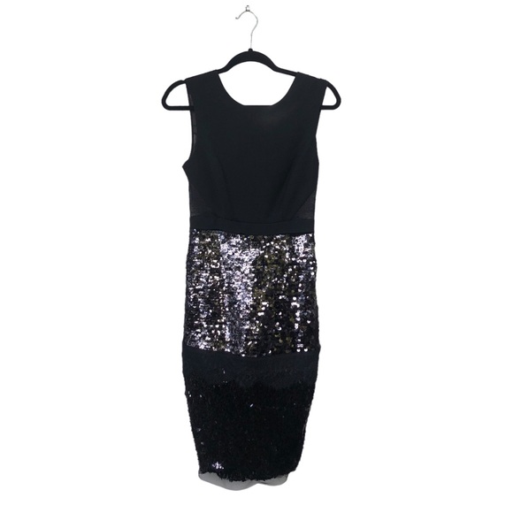 Dresses & Skirts - Black Sequined Cocktail Dress size 4